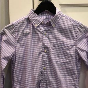 Youth Boys button down size 10 pink/blue